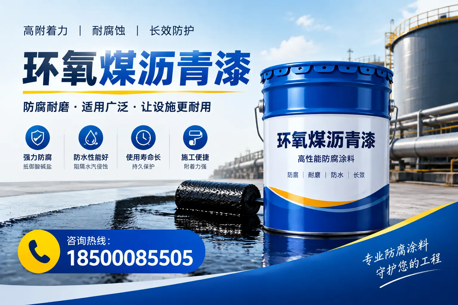 环氧煤沥青漆与其他涂料的对比分析,助力蚌埠企业决策